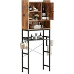 Wooden Bathroom Over The Toilet Storage Cabinet - N/A