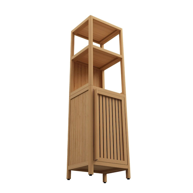 Large Capacity Multifunctional Bamboo Storage Cabinet Furniture