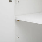 4-door Cabinet with Adjustable Shelves for Living Room