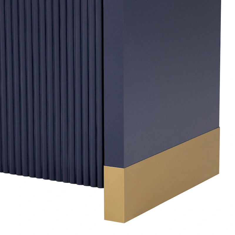 4-door Cabinet with Adjustable Shelves for Living Room