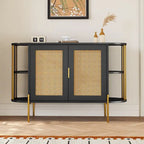 legant Curved Dining Cabinet with Gold Trim