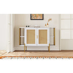 legant Curved Dining Cabinet with Gold Trim