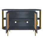 legant Curved Dining Cabinet with Gold Trim