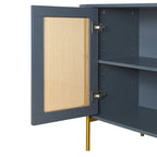 legant Curved Dining Cabinet with Gold Trim