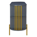 legant Curved Dining Cabinet with Gold Trim