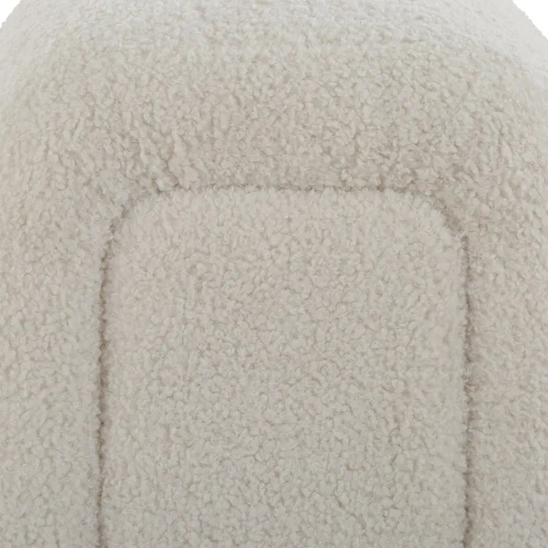 Oversized Ivory Bench - 28.5 H X 90.5 W X 26 D